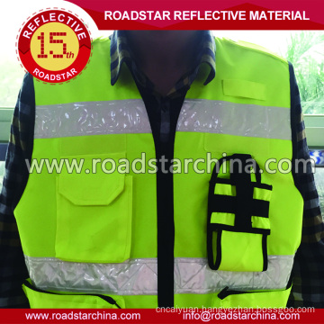 Men reflective safety warning vest